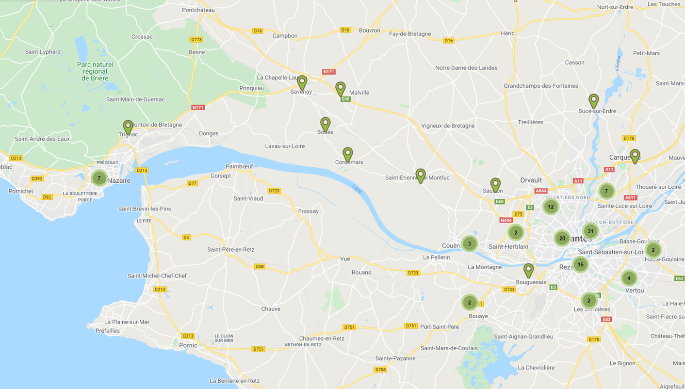 Points relais à Nantes - Les Paniers Bio Solidaires